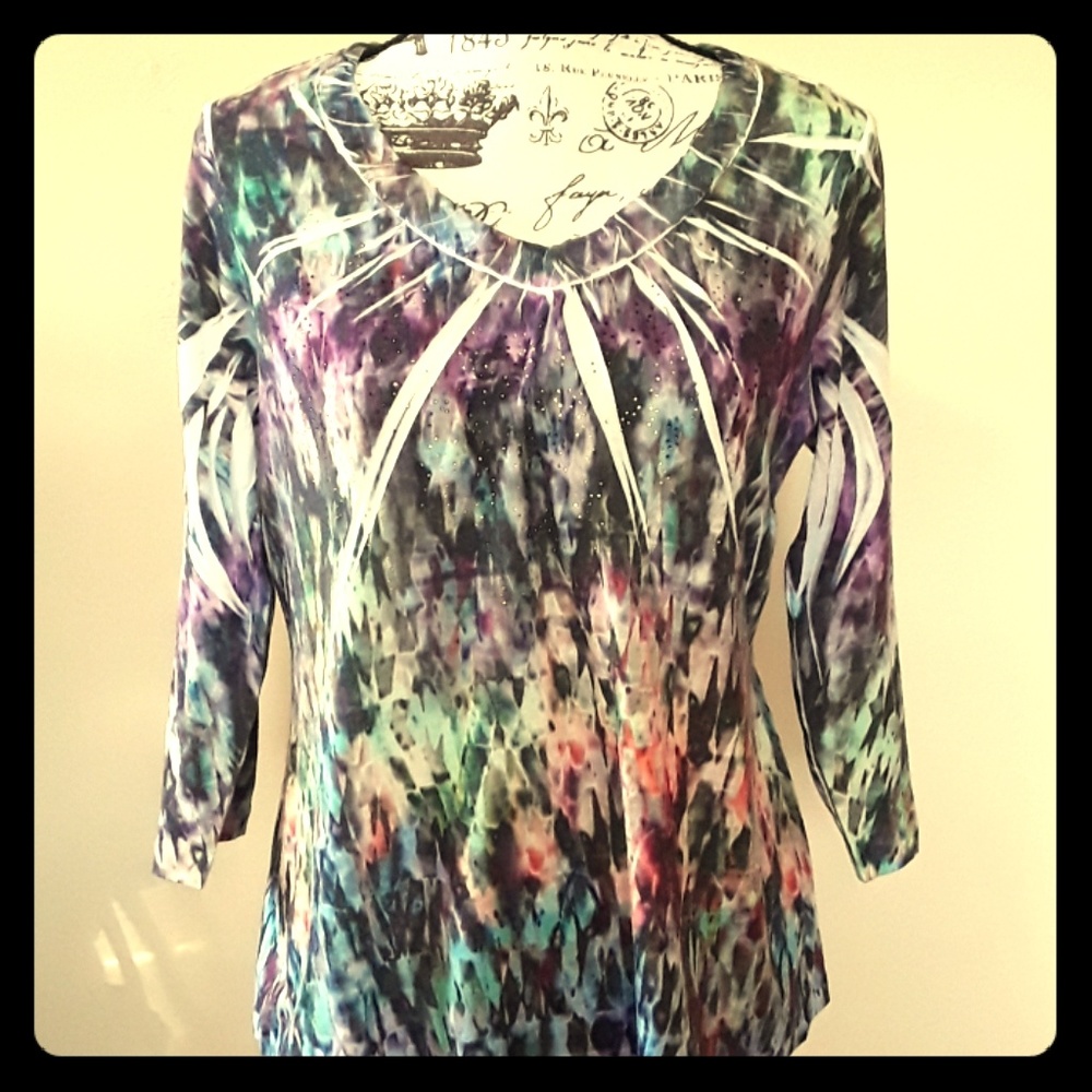 Chico multicolor tunic sz 1